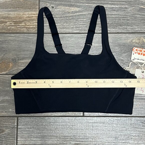 NWT $68 Free People X Hatch Maternity Bra Small Black Never Better Square Neck - Picture 8 of 13